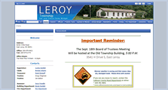 Desktop Screenshot of leroytownship.org
