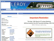 Tablet Screenshot of leroytownship.org